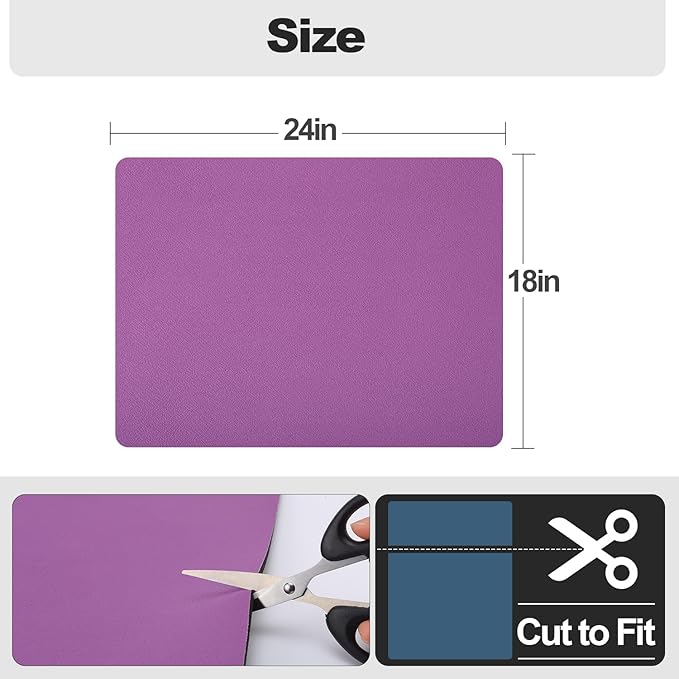 Ecotrim - Dish Drying Mat for Kitchen Counter | Coffee Bar Mat for Countertops | Heat Resistant Drainer Mat with Non-slip Rubber Backed | Hide Stain Kitchen Absorbent Draining Mat | Purple 18"x24" - Image 6