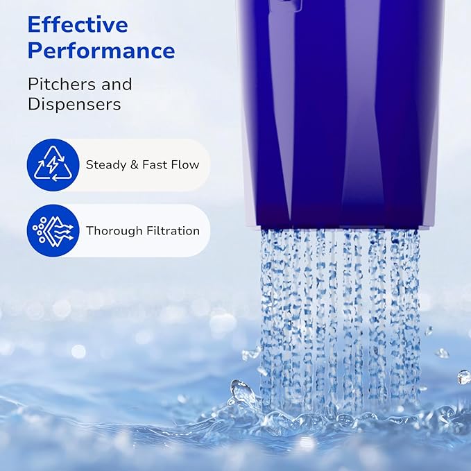 Fil-Fresh 6-Pack PURWater Filter Replacement, PURPlus Water Pitchers and Dispensers, Replace PPF900Z, NSF Certified, Advanced Version
