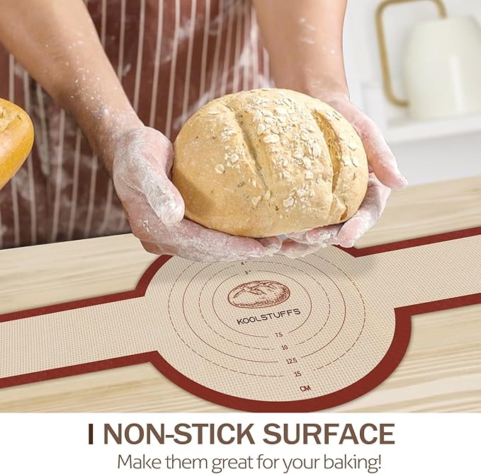 Silicone Bread Sling for Dutch Oven, 2 PCS Non-Stick & Easy Clean Reusable Silicone Baking Mat with Long Handles, Easy to Transfer Sourdough Bread - Image 2