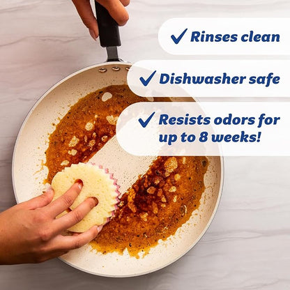 Scrub Daddy 4 Scrub Daddy Sponges & 4 Scrub Mommy Kitchen Sponges - Scratch-Free for Dishes & Multipurpose Cleaning - BPA Free & Made with Polymer Foam - Stain & Odor Resistant (16 Pack) - Image 6