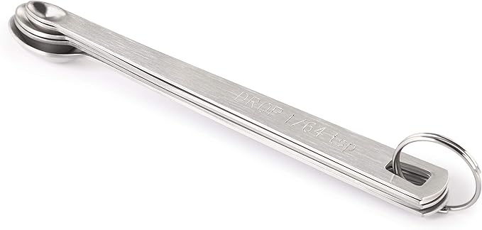 New Star Foodservice 42924 Stainless Steel Measuring Spoons Set, Mini - Image 2