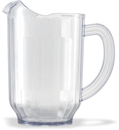 Carlisle FoodService Products Versapour Clear Pitcher Tall Pitcher for Restaurants, Catering, Kitchens, Plastic, 60 Ounces, Clear by CarlisleFoodServiceProducts