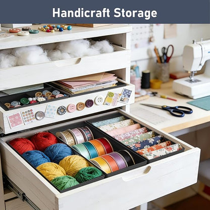 DIMJ Drawer Organizer Clothes Storage - 28 Pack Baby Dresser Organizer for Nursery, Foldable Closet Drawer Organizer Bins for Bedroom Organization, Fabric Storage Dividers for Socks, Underwears, Bras - Image 6