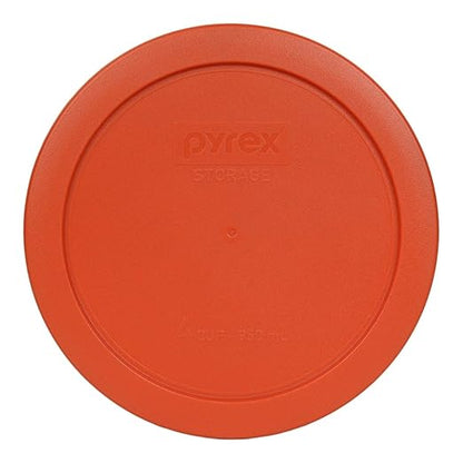Pyrex 7201-PC Round 4 Cup Storage Lid for Glass Bowls (2, Pumpkin Orange) - Image 3