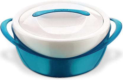 Pinnacle Large Insulated Casserole Dish with Lid 3.6 qt. Elegant Hot Pot Food Warmer/Cooler -Thermal Soup/Salad Serving Bowl Stainless Steel Hot Food Container–Best Gift Set for Moms, Holidays - Teal