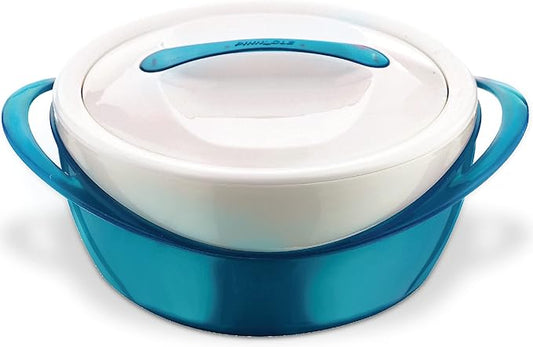 Pinnacle Large Insulated Casserole Dish with Lid 3.6 qt. Elegant Hot Pot Food Warmer/Cooler -Thermal Soup/Salad Serving Bowl Stainless Steel Hot Food Container–Best Gift Set for Moms, Holidays - Teal