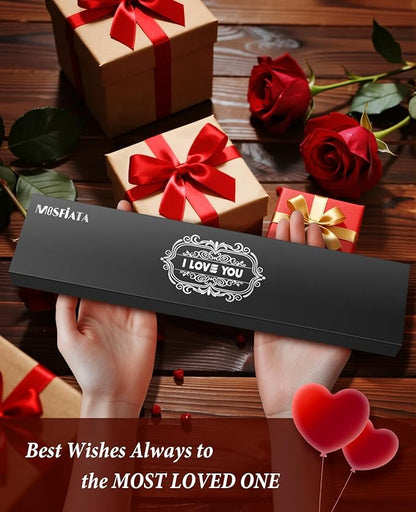 MOSFiATA Gifts for Men Women Christmas, 8" Sharp Kitchen Knife Set with Sheath Professional German EN1.4116 Stainless Steel, Chef Gifts for Best Dad Mom Birthday, Anniversary Xmas Gift Box-I Love You - Image 2