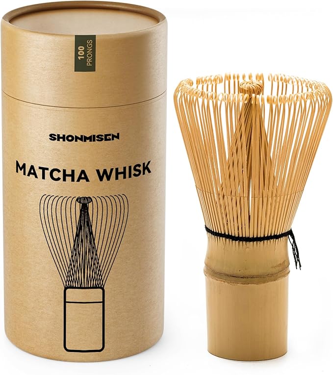 Bamboo Matcha Whisk 80/100/120 Prong, Traditional Japanese Chasen Matcha Stirrer -Authentic Japanese Bamboo Whisk For Matcha Tea (100prongs) by Unknown