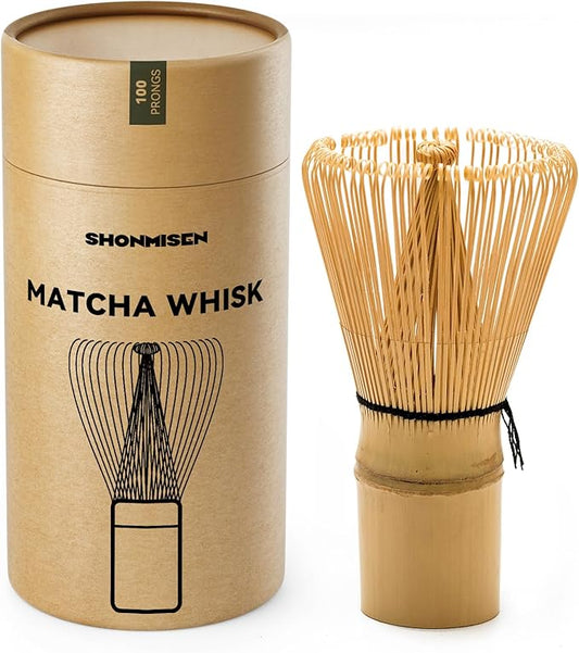 Bamboo Matcha Whisk 80/100/120 Prong, Traditional Japanese Chasen Matcha Stirrer -Authentic Japanese Bamboo Whisk For Matcha Tea (100prongs) by Unknown