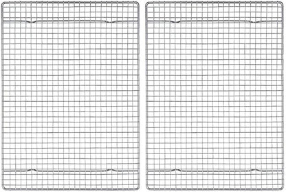Mrs. Anderson’s Baking Professional Half Sheet Baking and Cooling Rack, 16.5 x 11.75-Inches, Set of 2