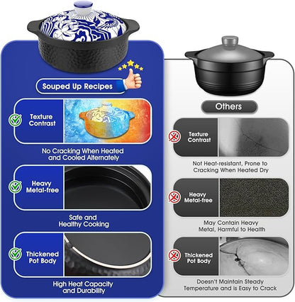 Heavy Duty Claypot - Replaces both a dutch oven and stock pot (2.2 Quart)