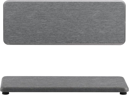 NiuYichee 2 Pcs Water Absorbing Stone Trays, Kitchen/Bathroom Sink Soap Dish, Diatomite Tray Used for Hand Soap & Cosmetic Bottles in The Modern Home, 3.15" W x 8.7" L, Gray