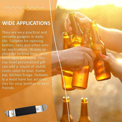 KTOJOY 3 Pack Magnetic Bottle Openers Stainless Steel Flat Bottle Opener, Solid and Beer Openers Small Bottle Opener Can Tapper with Magnet for Camping and Traveling - Image 5