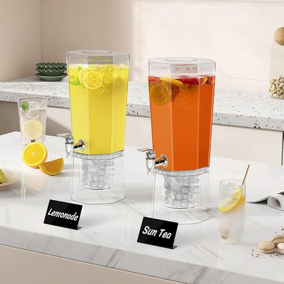 Lifewit 1 Gallon Drink Dispenser for Parties, 4L Plastic Beverage Container with Stand for Juice/Tea/Soda & Lemonade, Clear Water Pitcher with Spigot for Mimosa Bar Hosting 39 x 16 cm/15x6" - Image 9