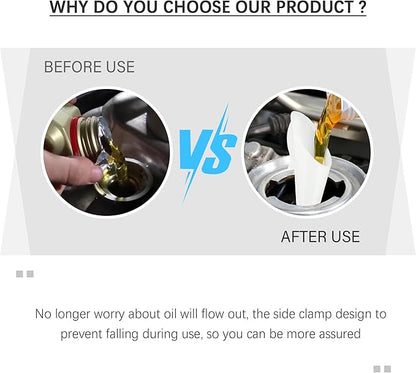 2PCS Capless Gas Tank Funnel Replacement OEM#8U5A-17B068-EB 1782177 1833948 2050651,Practical Funnels for Automotive Use Compatible with Ford,Fuel Funnel & Gas Funnels for Cars