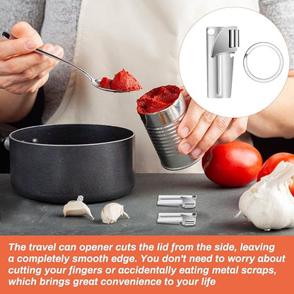 12 Pieces Military Style Can Openers with Key Rings, Anglecai P-38 Military Camping Can Openers Stainless Steel Army Survival Cans Opener Portable Cans Opener for Traveling (Style 4 (P38))