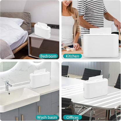 Multifold Paper Towel Dispenser Countertop, Commercial Hand Towel Dispenser for Bathroom Kitchen Home, Trifold/C Fold/Z Fold Napkin Dispenser, Abs Plastic - Non-Slip, White