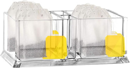 Coffee Sugar Bags Holder for Drink Packet Organizer,5.8x3.2x2.36 inch Tea Bag Sugar Caddy Dispenser Storage Box for Coffee Sugar Packet Stirrers Straws Holder,Home Restaurant Countertops Container - Image 5