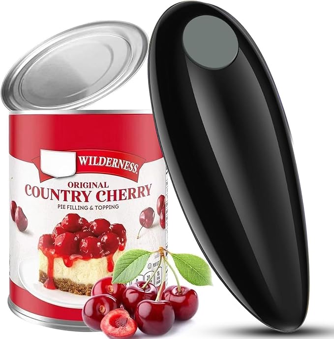 Electric Can Opener, Handheld One-touch Automatic Can opener, Smooth Edge Kitchen Gadget Can Openers Electric for Seniors with Arthritis by Newoed