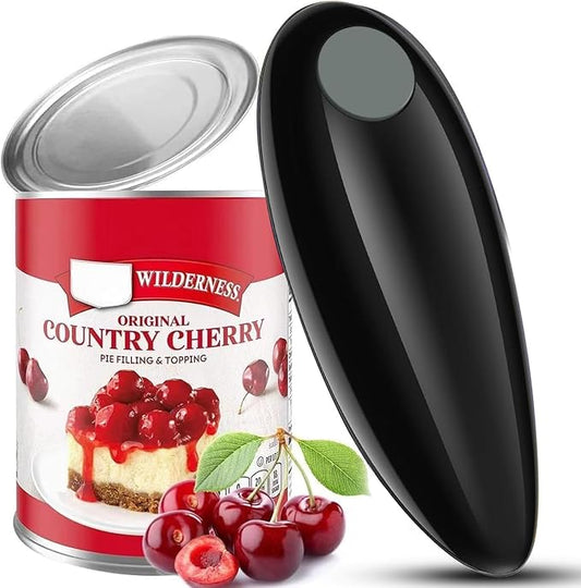 Electric Can Opener, Handheld One-touch Automatic Can opener, Smooth Edge Kitchen Gadget Can Openers Electric for Seniors with Arthritis by Newoed