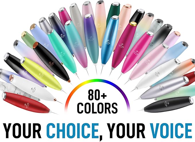 Zulay Kitchen Powerful Milk Frother Wand With 4 AA Duracell Batteries - Ultra Fast Handheld Drink Mixer - Electric Whisk Foam Maker for Coffee, Lattes, Cappuccino, Matcha & Creamer - Hot Pink Gold - Image 8
