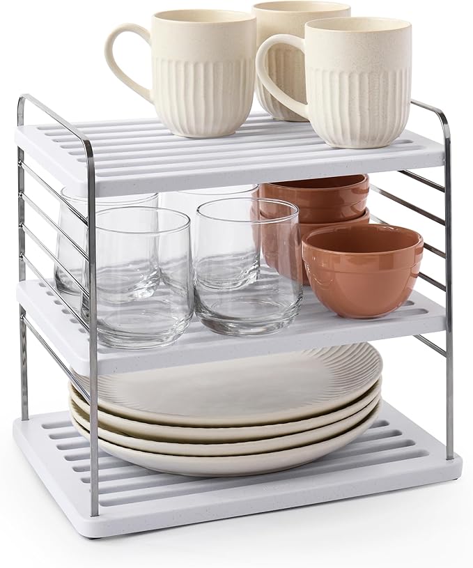 YouCopia UpSpace Cabinet Box Organizer, Adjustable Kitchen Pantry Shelf for Plastic Wrap and Foil Storage, Large Premium Edition by YouCopia