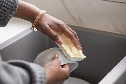 Full Circle 100% Plant-Based Loofah Sponges – Pack of 2 – Plastic-Free, Natural Sponge, No Microplastics, Safe for Nonstick Cookware. - Image 9