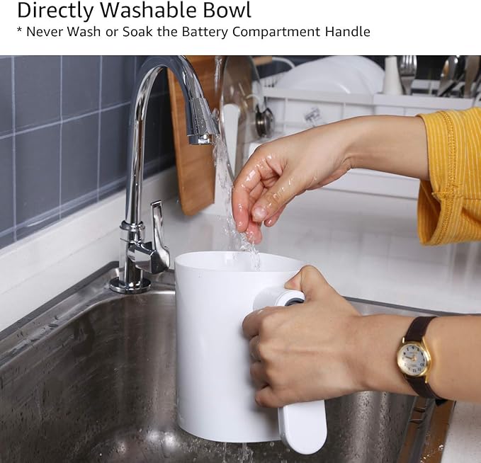 Battery Operated Electric Flour Sifter For Baking, Efficient and Effortless, Friendly to Arthritis Joint Pain, 4 Cup Large Capacity, Washable Bowl Easy to Clean, Safe Fine Stainless Steel Mesh Sieve - Image 3