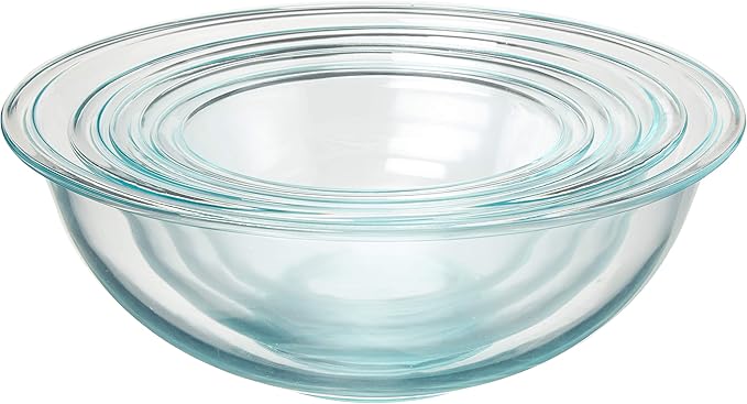 Pyrex Smart Essentials Glass Bowls with Plastic Lids, 8-Piece Set - Image 2