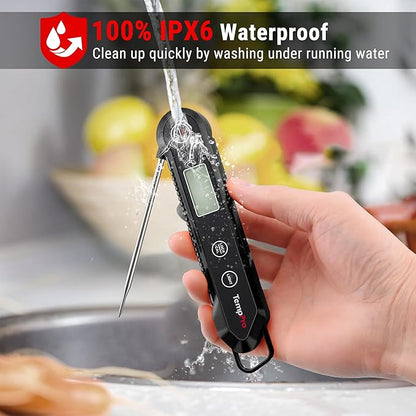 TempPro Digital Instant Read Meat Thermometer for Grilling Waterproof Kitchen Food Thermometer with Calibration Backlight Baking Bread Candy Thermometer Cooking Tools Utensils (Previously ThermoPro) - Image 4