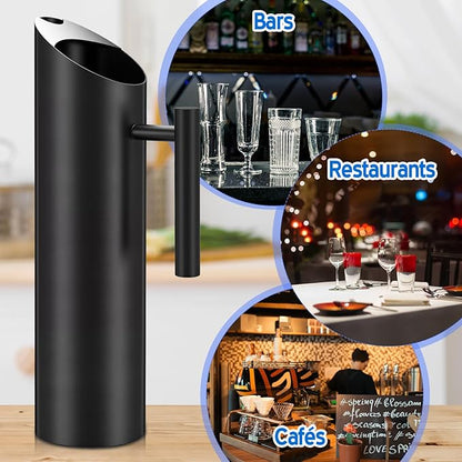 Funnymoom 3 Pack 70oz/2l Stainless Steel Water Pitcher Modern Metal Pitcher with Ice Guard Silver Carafe Drink with Handle or Iced Hot Drink Tea Juice Coffee Beer - Image 4