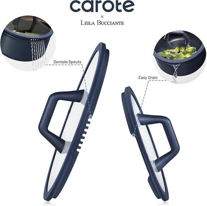 CAROTE 31PCS Pots and Pans Set, Nonstick Cookware Set Kitchen Non Stick Induction Titanium Cookware Non-toxic Granite Cooking set, PFOA Free - Image 4