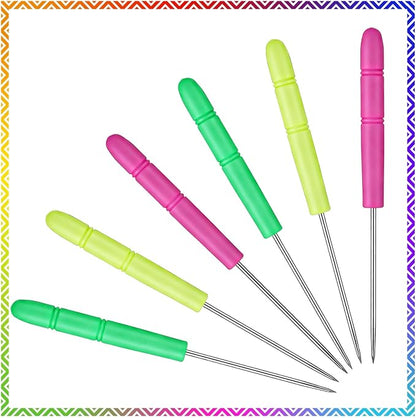 TIESOME 24Pcs Sugar Stir Needle Scriber Needle Biscuit Icing Pin DIY Baking Pin Stainless Steel Pin Cake Decorating Needle Tool