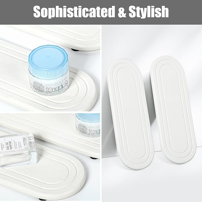 2PCS Water Absorbing Stone Tray, Fast Drying Diatomite Stone Sink Tray, Water Absorbent Diatomite Coasters, Stones Soap Trays for Kitchen Sink, Bathroom Counter Hand Soap Dish & Holders - Image 7