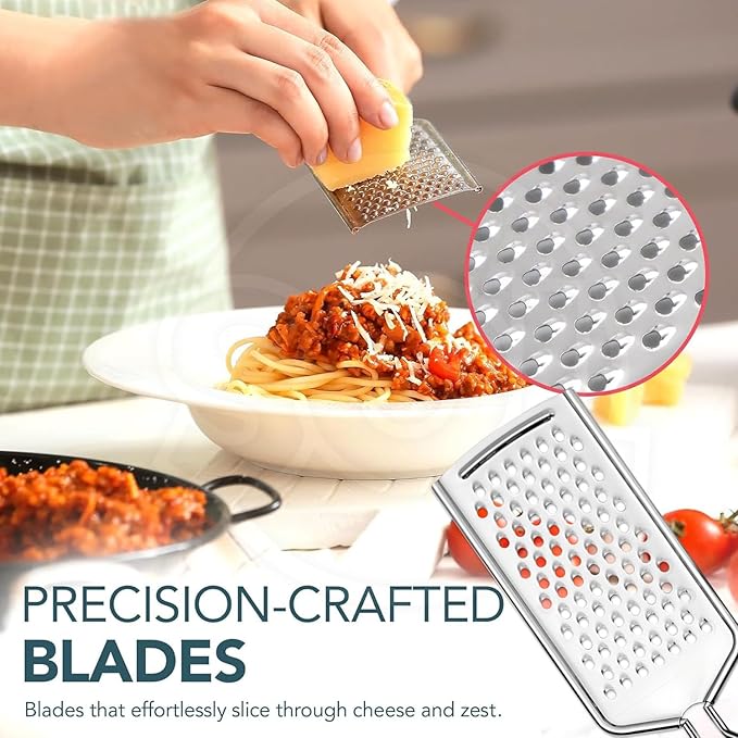 4 PCS Cheese Grater,Stainless Steel Cheese Shredder,Lemon Vegetable Slicer Food Shredde for Kitchen Gadgets(4-sided) - Image 3