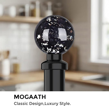 Black Paper Towel Holder Countertop, Unique Black Ball Decor,Brass Paper Towel Holder for Kitchen - Sturdy, Durable, and Elegant Home Decor for Kitchen