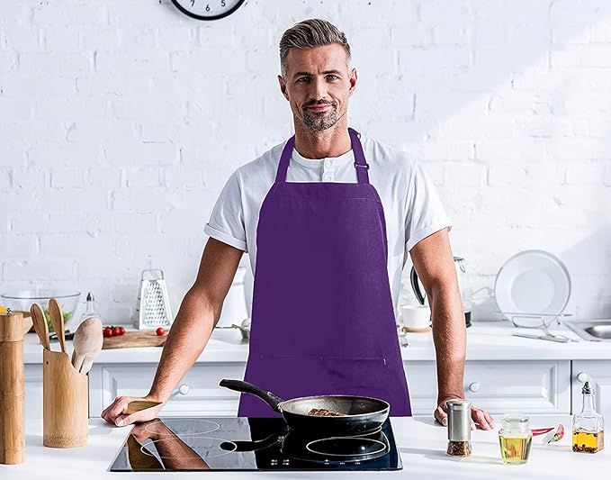 Utopia Kitchen 2 Pack Bib Apron, Adjustable with 2 Pockets, Water and Oil Resistant, Cooking Kitchen Chef Apron for Women Men - Image 7