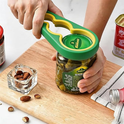 Jar Opener for Seniors with Arthritis,Jar Opener for Weak Hands,5-in-1 Bottle Opener,4-in-1 Can Opener - Image 3