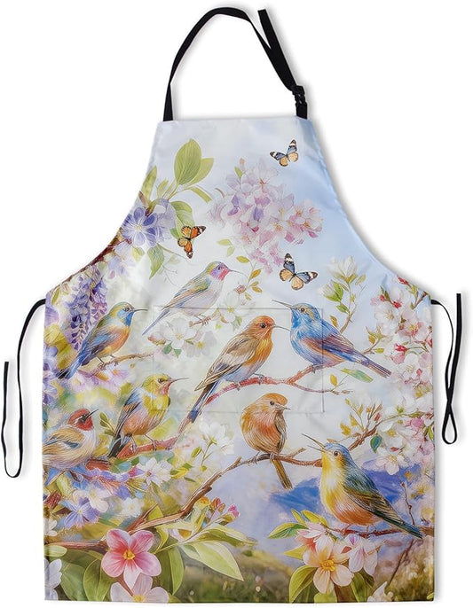Funny Apron Polyester Grooming Aprons with Pocket for Cooking Kitchen Grilling Adults
