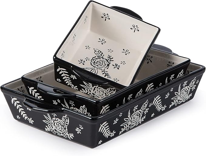 Wisenvoy Casserole Dishes For Oven Baking Dish Ceramic Casserole Dish Lasagna Pan Baking Dishes For Oven Baking Dish Set by wisenvoy