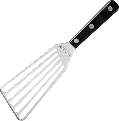 Lamson 3" x 6" Chef's Slotted Turner with Ultra Durable Handle - Left Hand