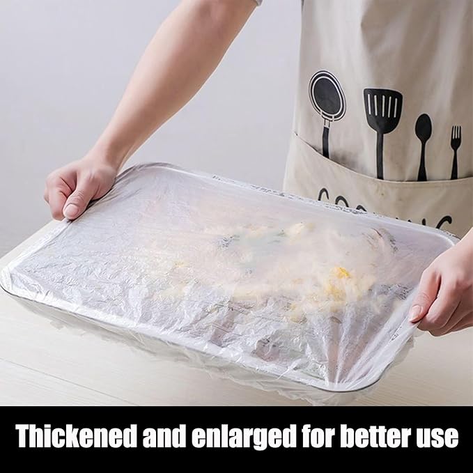50 Pcs Extra Large Bowl Covers Fits Bowls Up to 17" Stretch Reusable Plate Covers for Food Flexible Storage Packaging - Image 4