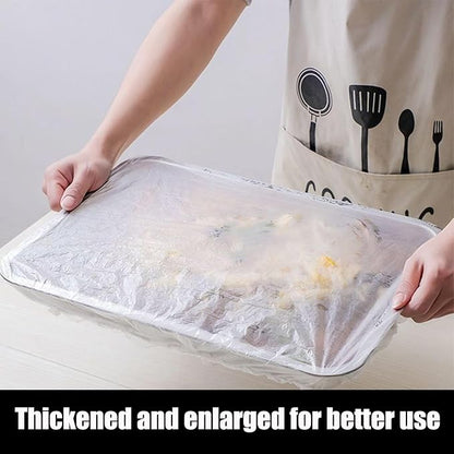 50 Pcs Extra Large Bowl Covers Fits Bowls Up to 17" Stretch Reusable Plate Covers for Food Flexible Storage Packaging - Image 4