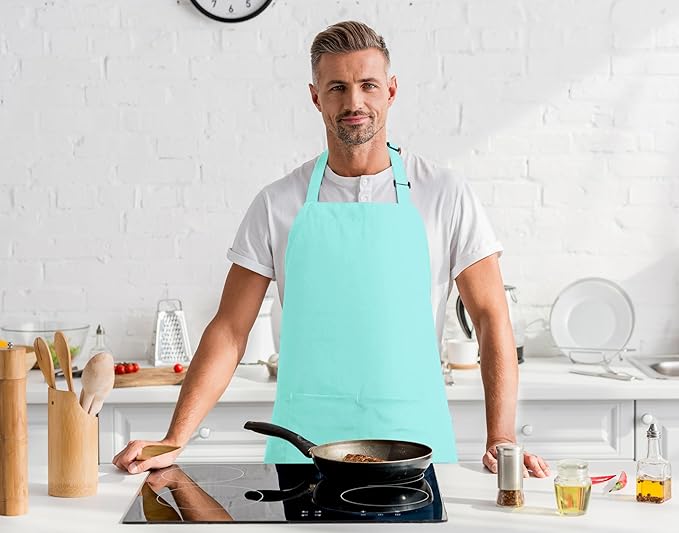 Utopia Kitchen 2 Pack Bib Apron, Adjustable with 2 Pockets, Water and Oil Resistant, Cooking Kitchen Chef Apron for Women Men - Image 7
