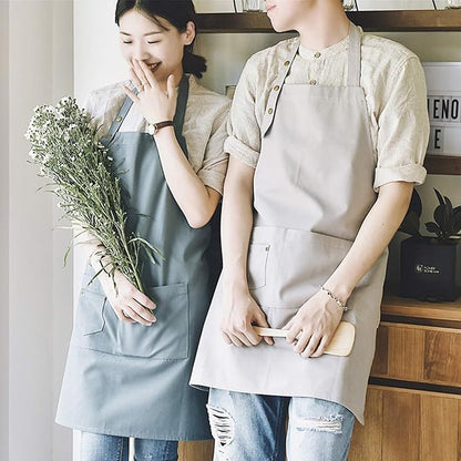 Art Aprons for Painting Pottery Ceramics, Mens Women Kitchen Cooking Aprons Waterproof Green