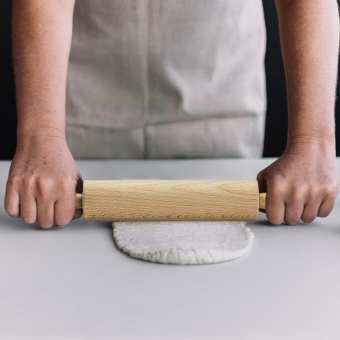 Mrs. Anderson's Baking Children’s Classic Wooden Rolling Pin, German Beechwood With Steel Ball Bearings, 7-Inch x 1.5-Inch, Smooth Effortless Rolling For Dough And Pastry - Image 4