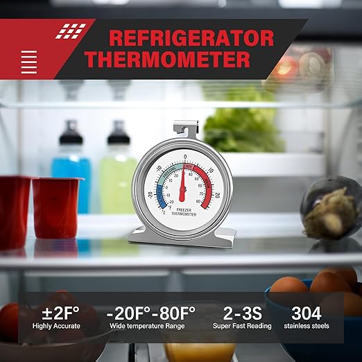 AWLKIM 5 Pack Professional Kitchen Food Thermometer Set – Includes Instant Read Digital Meat Thermometer, Oven-Safe, Ambient Oven Monitoring, Fridge & Candy/Deep Fry for Cooking, BBQ, Baking - Image 5