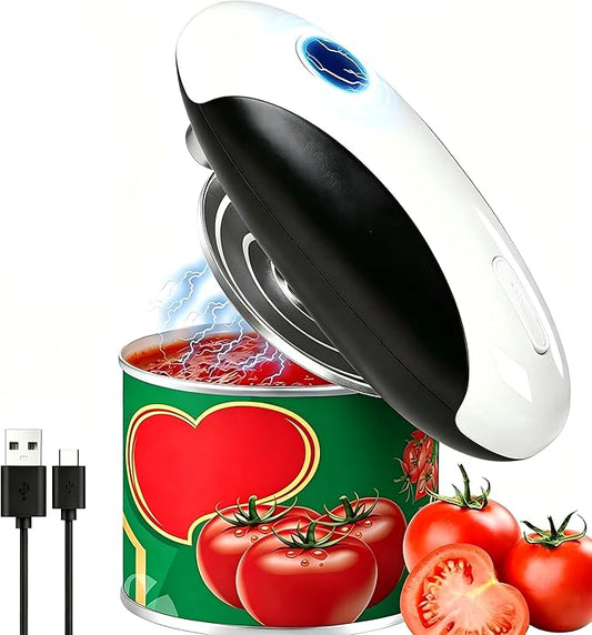 NOTUSIUY One-Touch Can Opener Electric with Rechargeable USB-C Fast Charge, The Electric Can Openers for Senior Best Gift in Kitchen