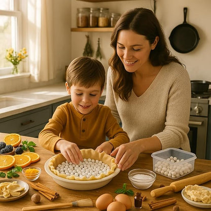 Mrs. Anderson's Baking Pie Weights | Natural Ceramic Stoneware Beads for Blind Baking | Heat-Safe, Food-Safe, Easy to Use | Prevents Shrinking, Puffing, Bubbling | Individual Weighted Balls - Image 6