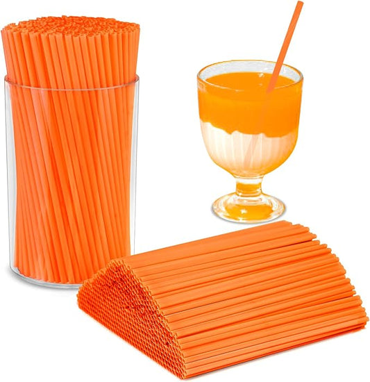 500 Pcs Neon Orange Coffee Stir Sticks Set Acrylic Stir Stick Holder Heather Orange Coffee Stirrers Holder Cocktail Straws for Coffee Bar Party Thanksgiving by DLUGOPIS